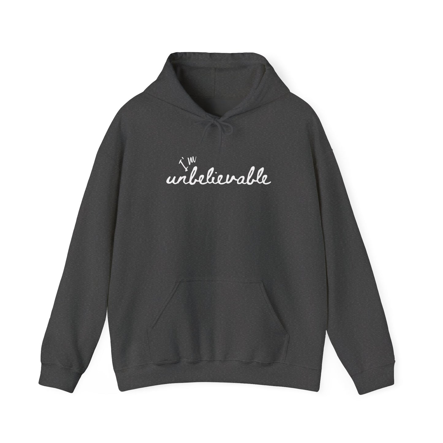 Hoodie Coton Ouaté - I'M UNBELIEVABLE