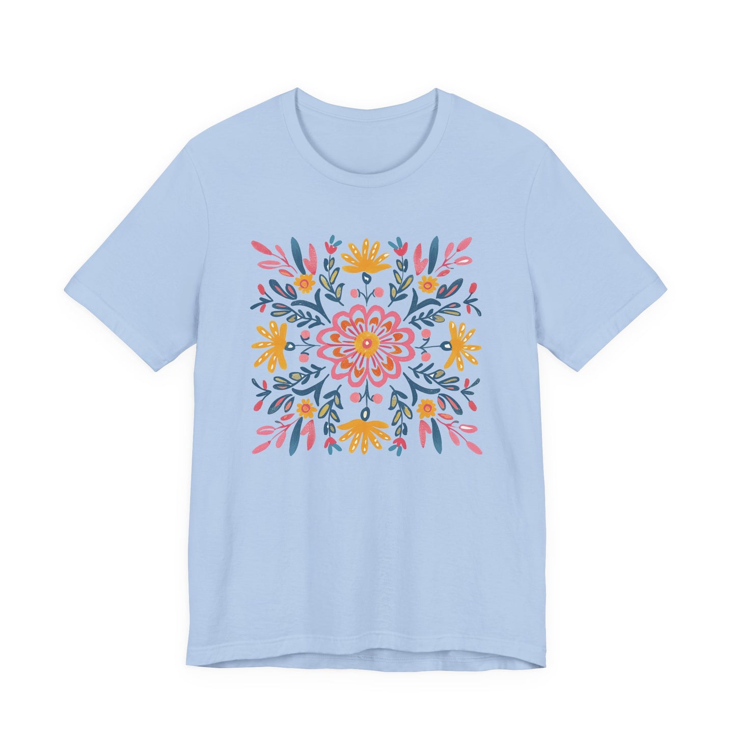 T-shirt Coton Ample - FLEURS MANDALA