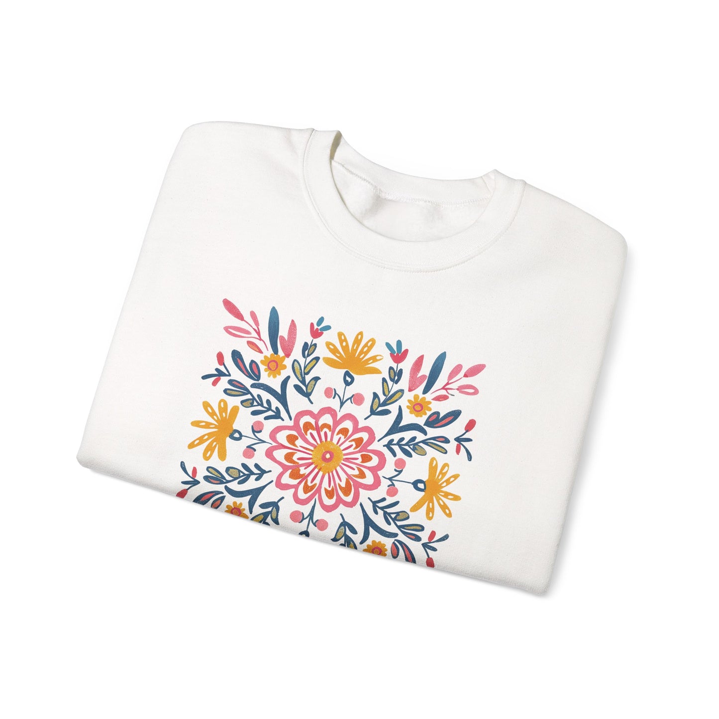 Chandail Coton Ouaté - FLEURS MANDALA