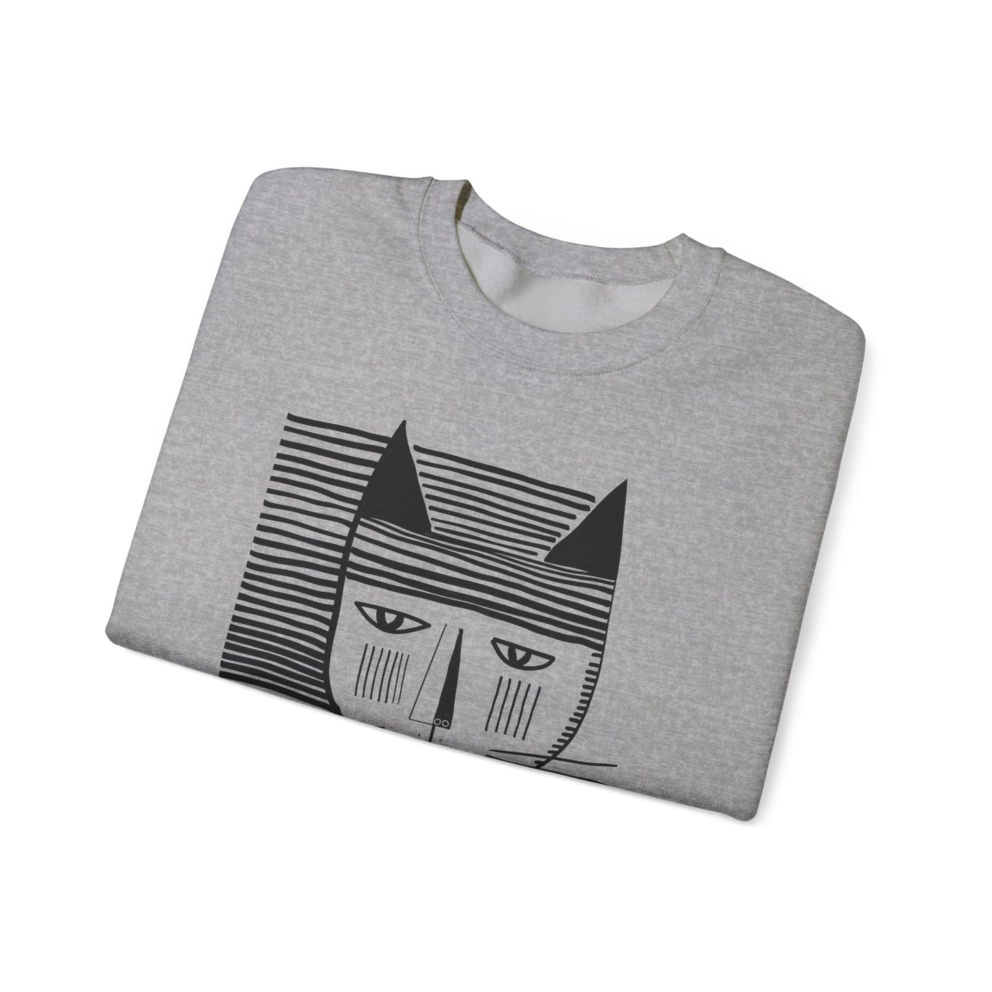 Chandail Coton Ouaté - CHAT RAYURES