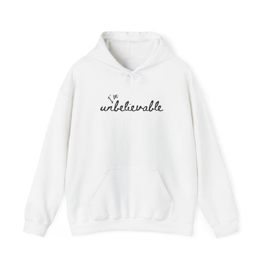 Hoodie Coton Ouaté - I'M UNBELIEVABLE