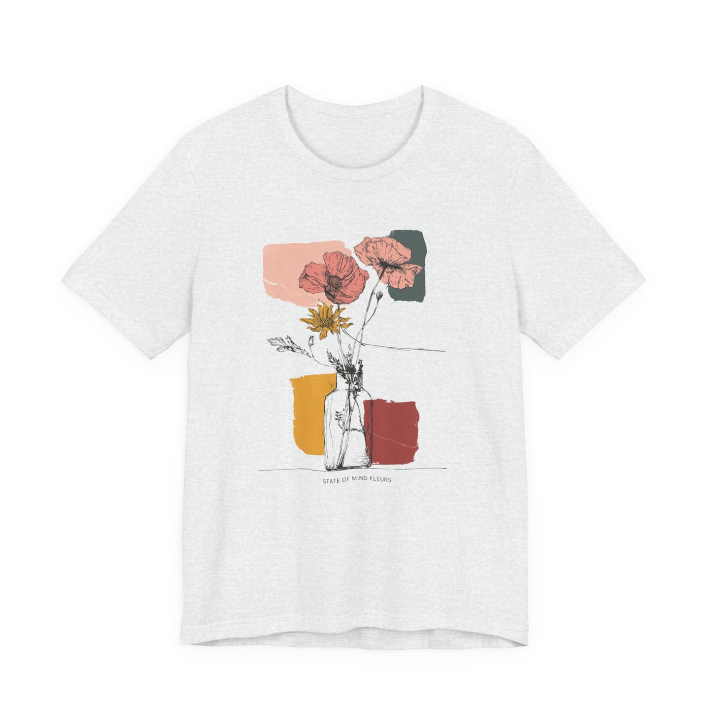 T-shirt Coton Ample - Fleurs
