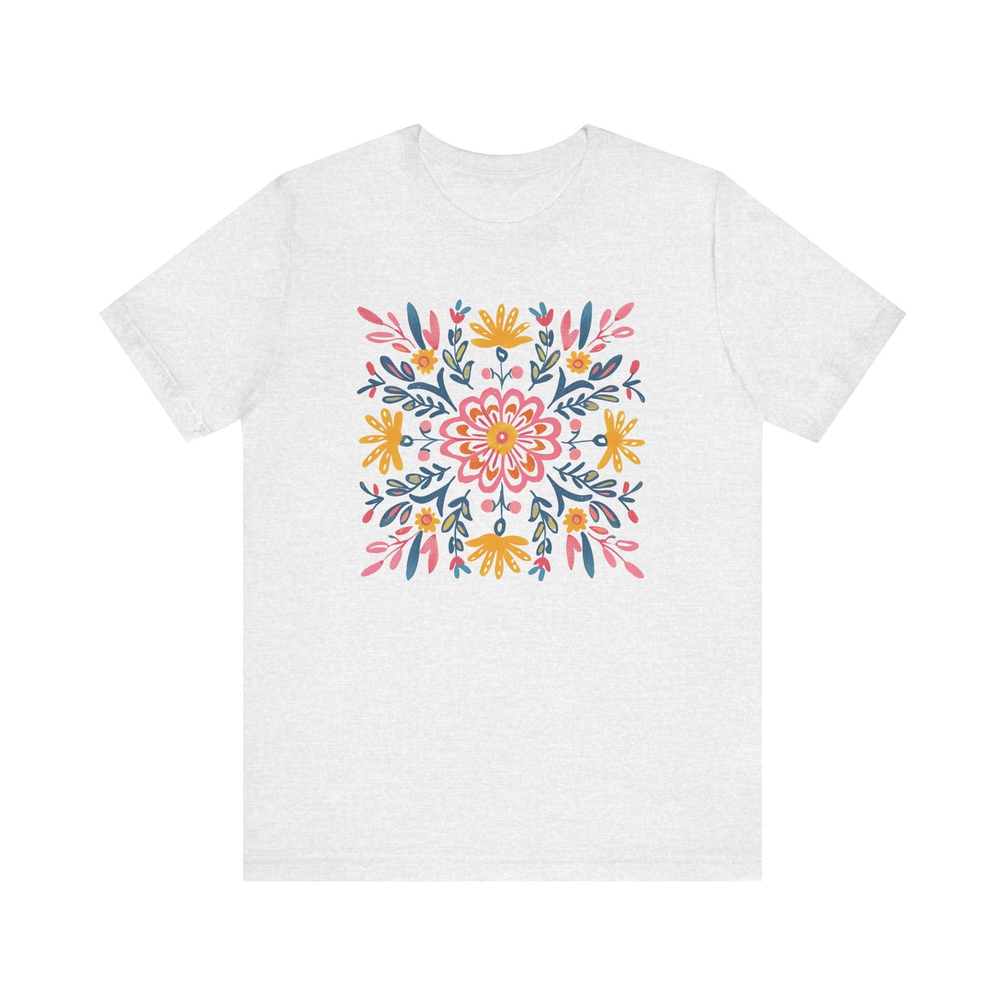 T-shirt Coton Ample - FLEURS MANDALA