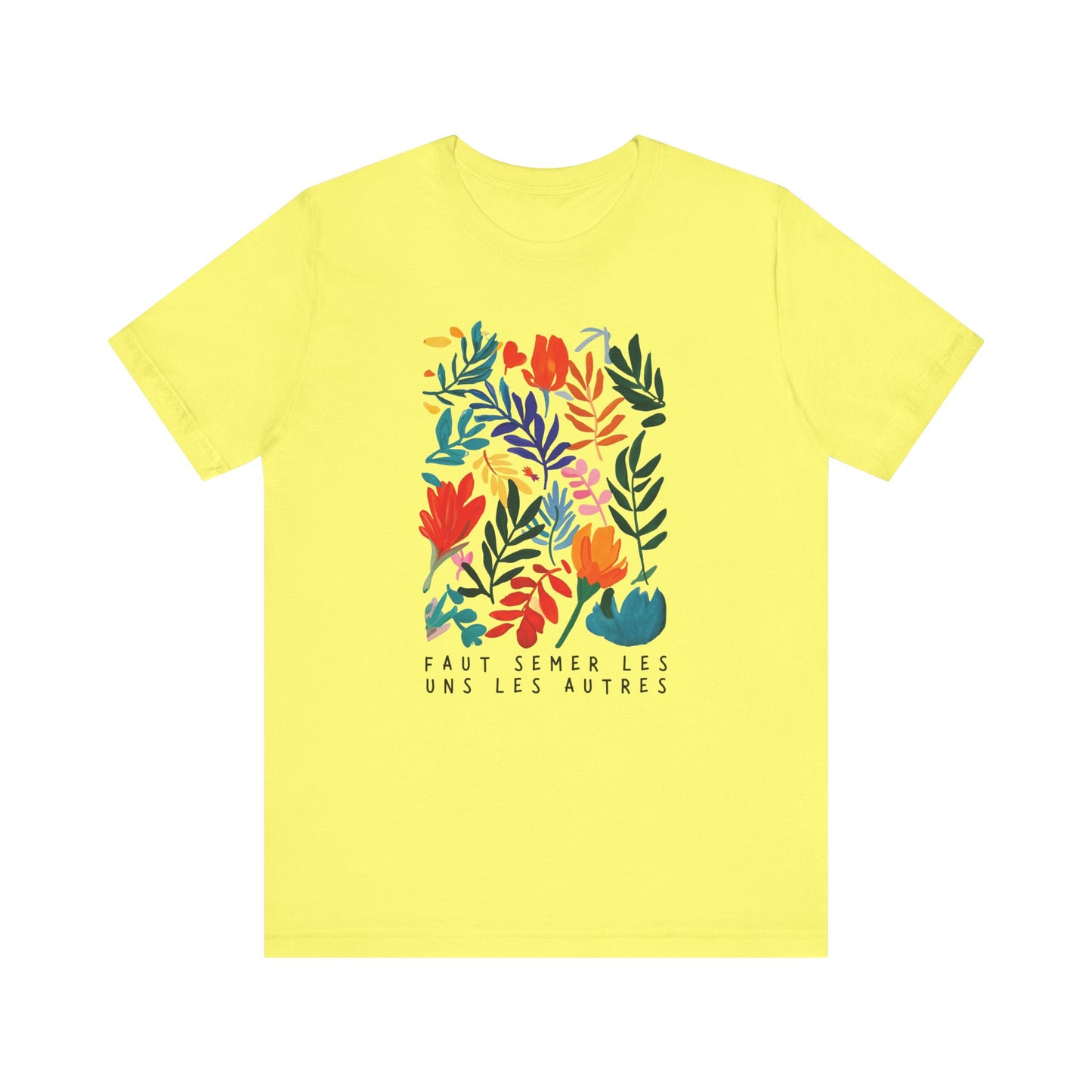 T-shirt Coton Ample - FAUT SEMER LES UNS LES AUTRES