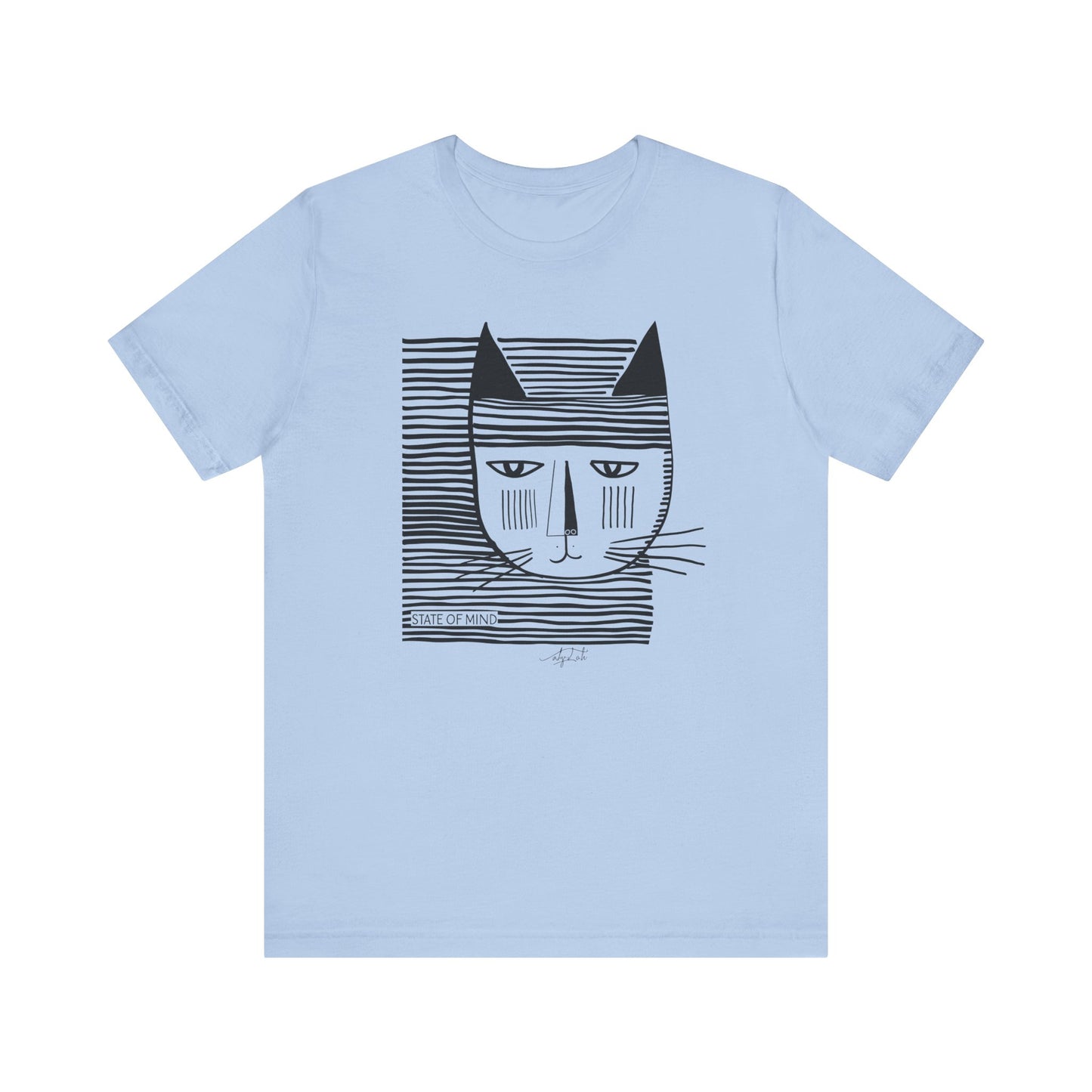 T-shirt Coton Ample - CHAT RAYURES