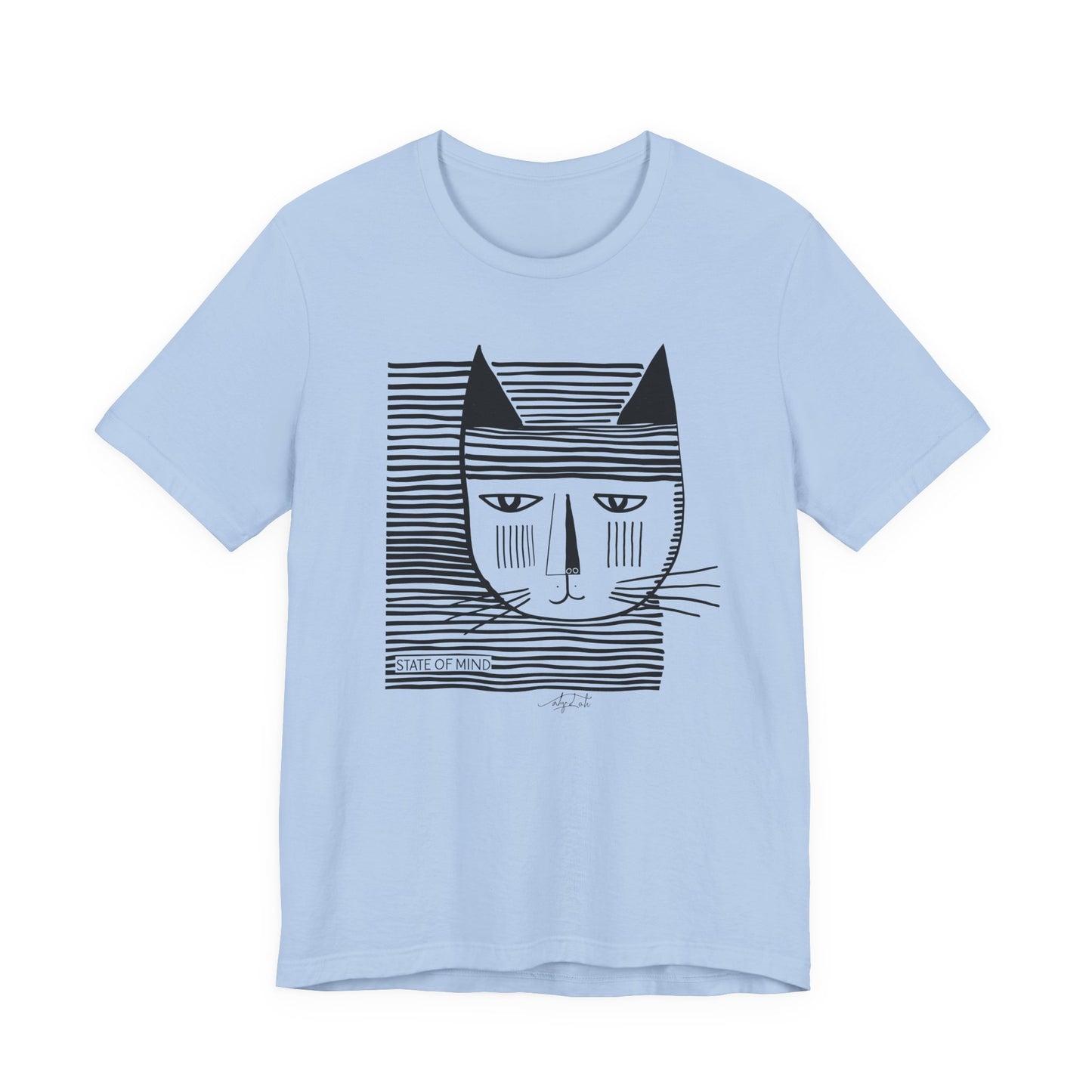 T-shirt Coton Ample - CHAT RAYURES