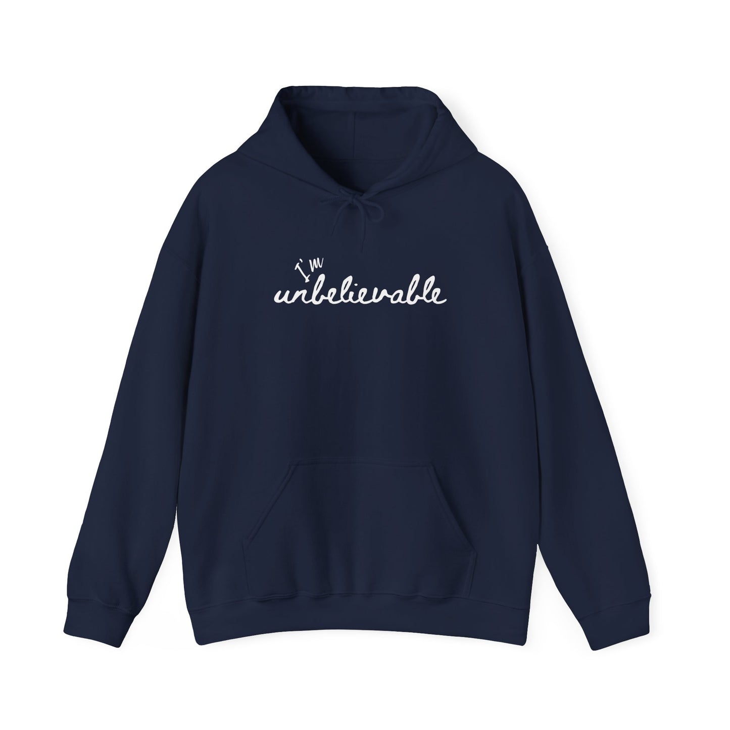 Hoodie Coton Ouaté - I'M UNBELIEVABLE