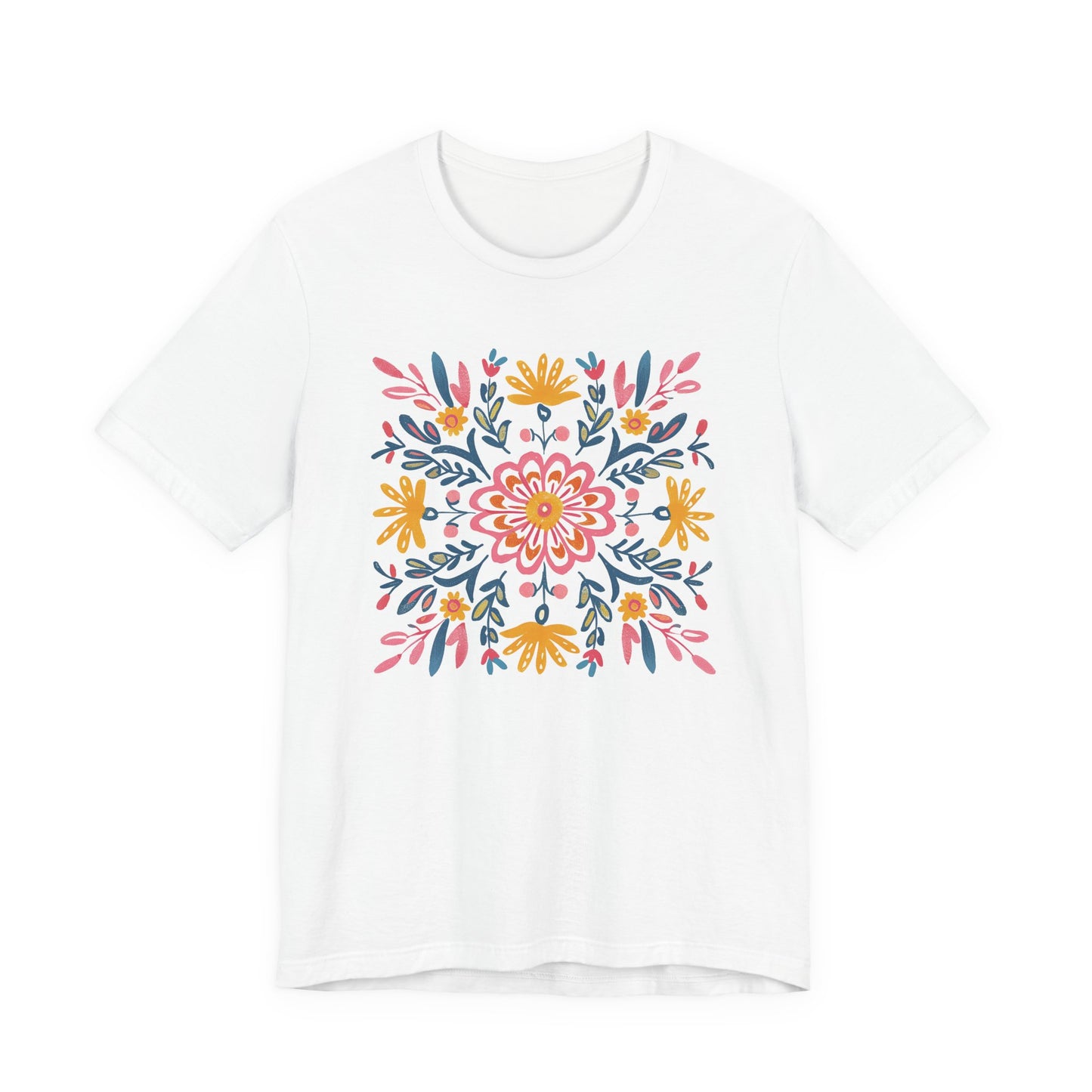 T-shirt Coton Ample - FLEURS MANDALA