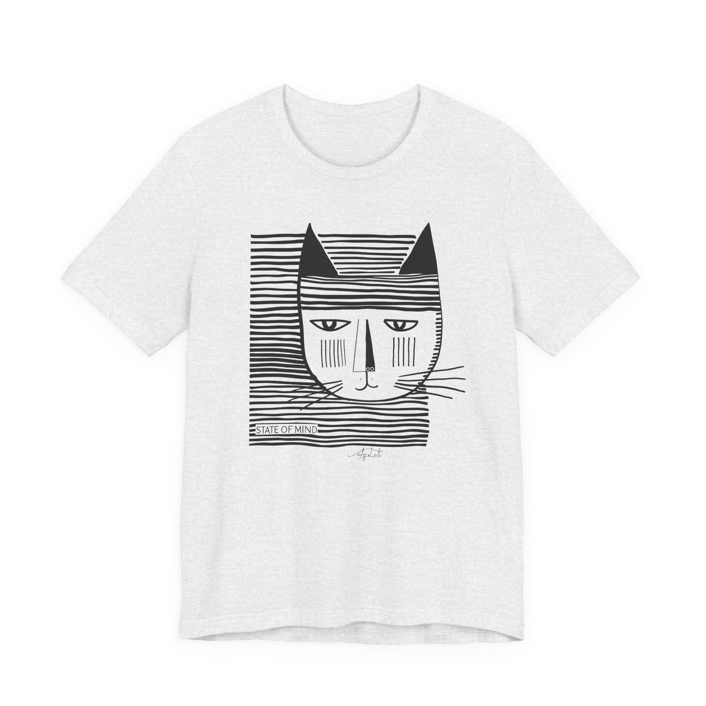 T-shirt Coton Ample - CHAT RAYURES