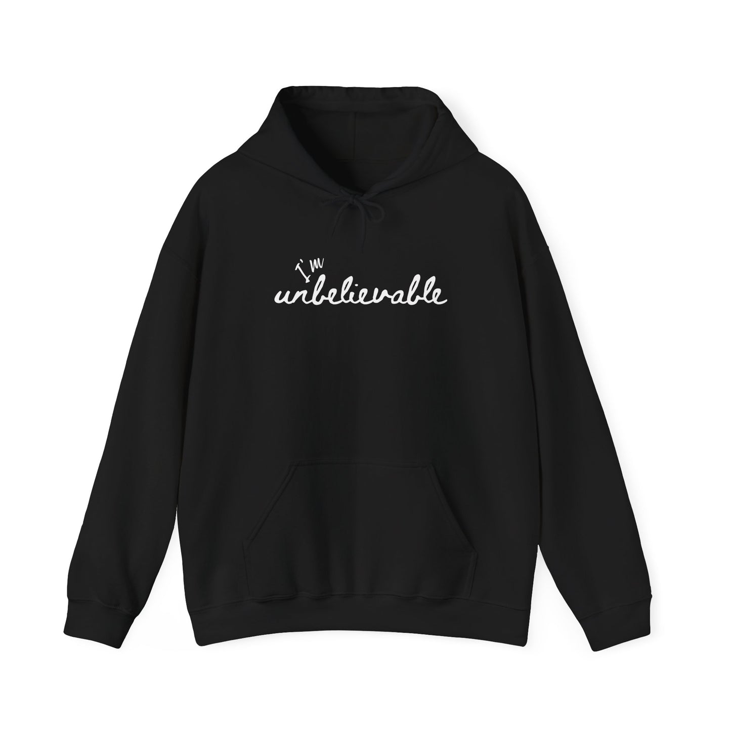 Hoodie Coton Ouaté - I'M UNBELIEVABLE