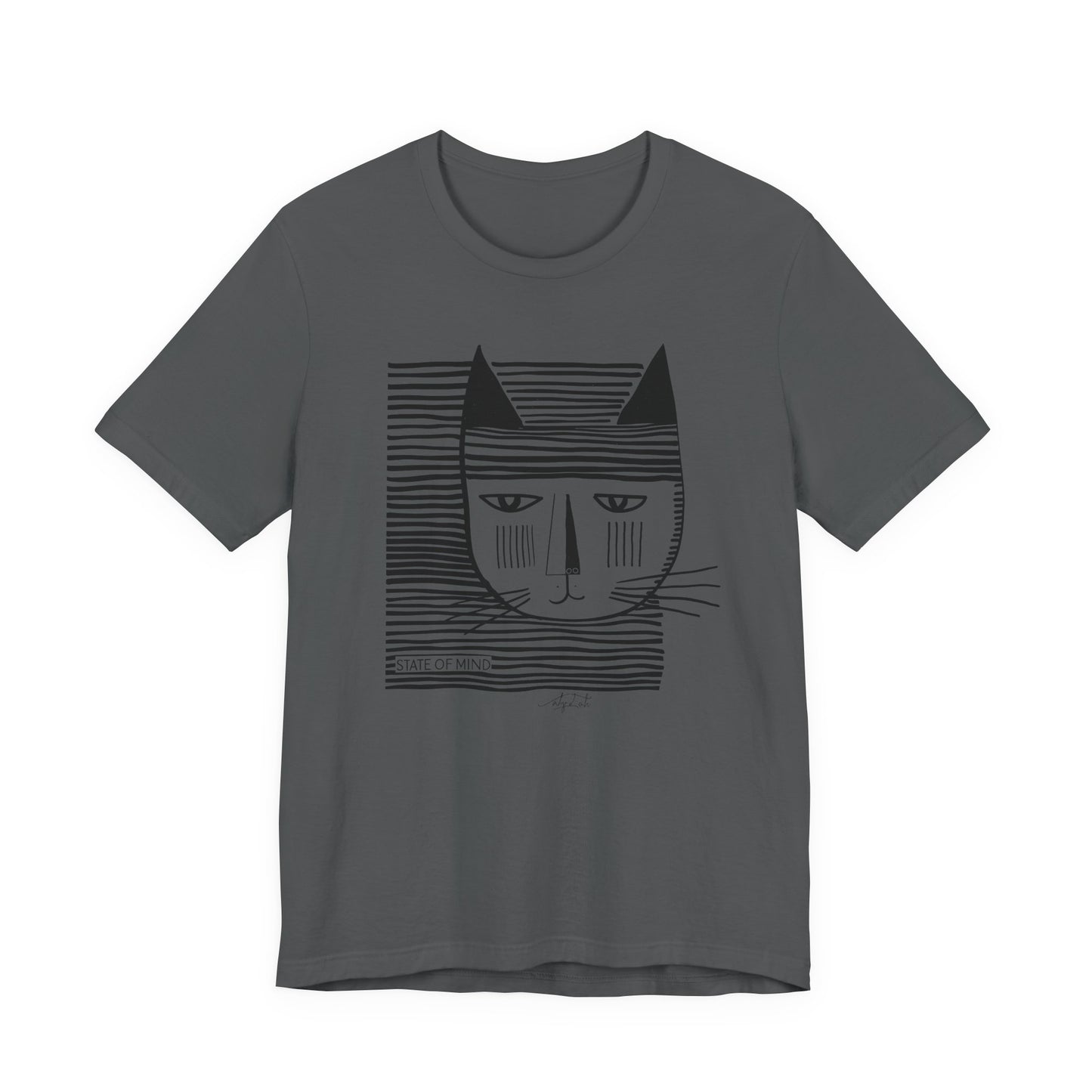 T-shirt Coton Ample - CHAT RAYURES