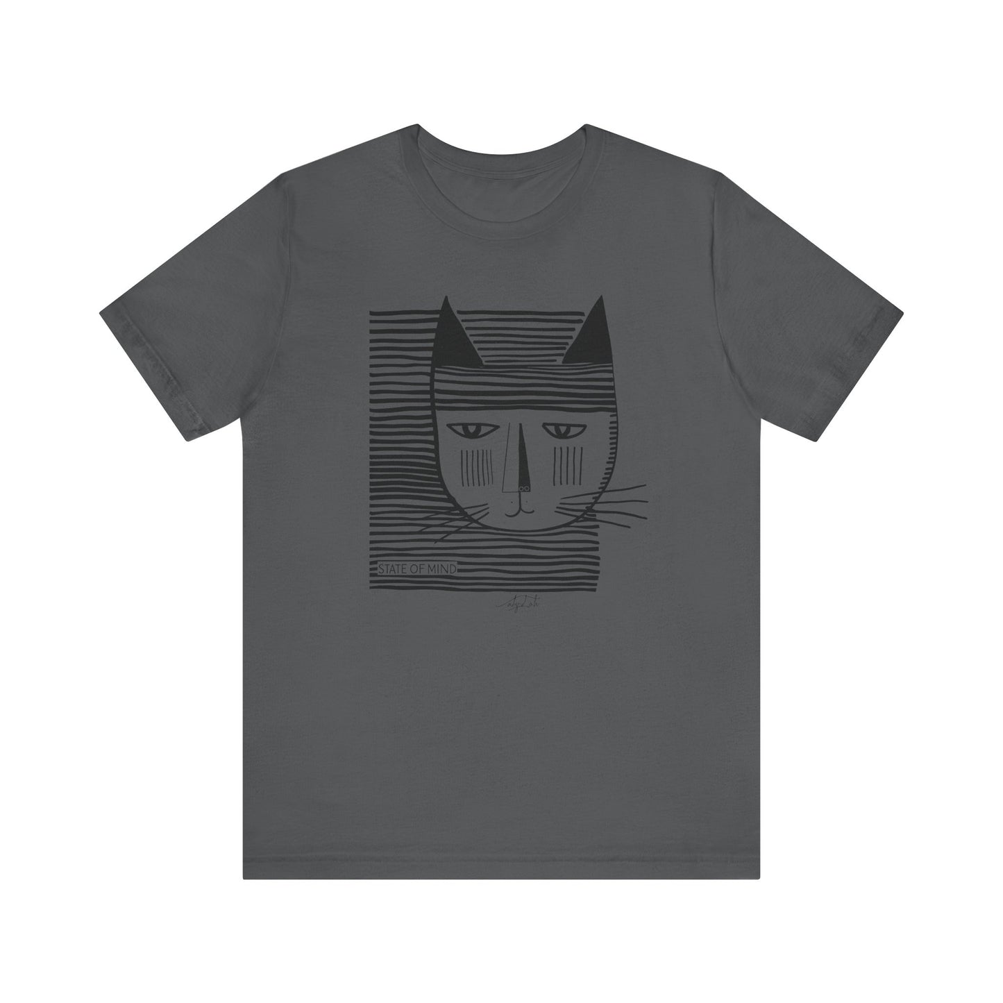 T-shirt Coton Ample - CHAT RAYURES