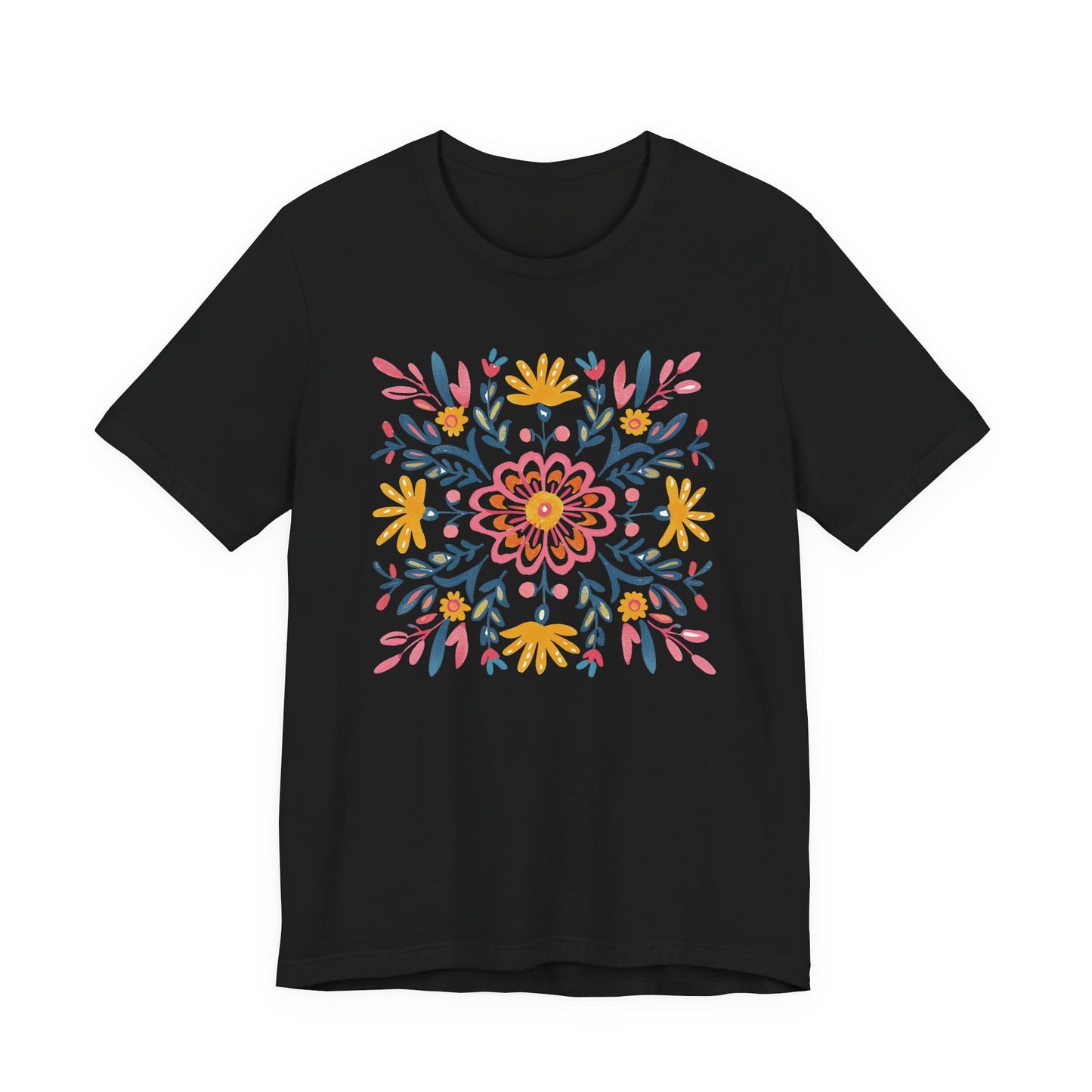 T-shirt Coton Ample - FLEURS MANDALA