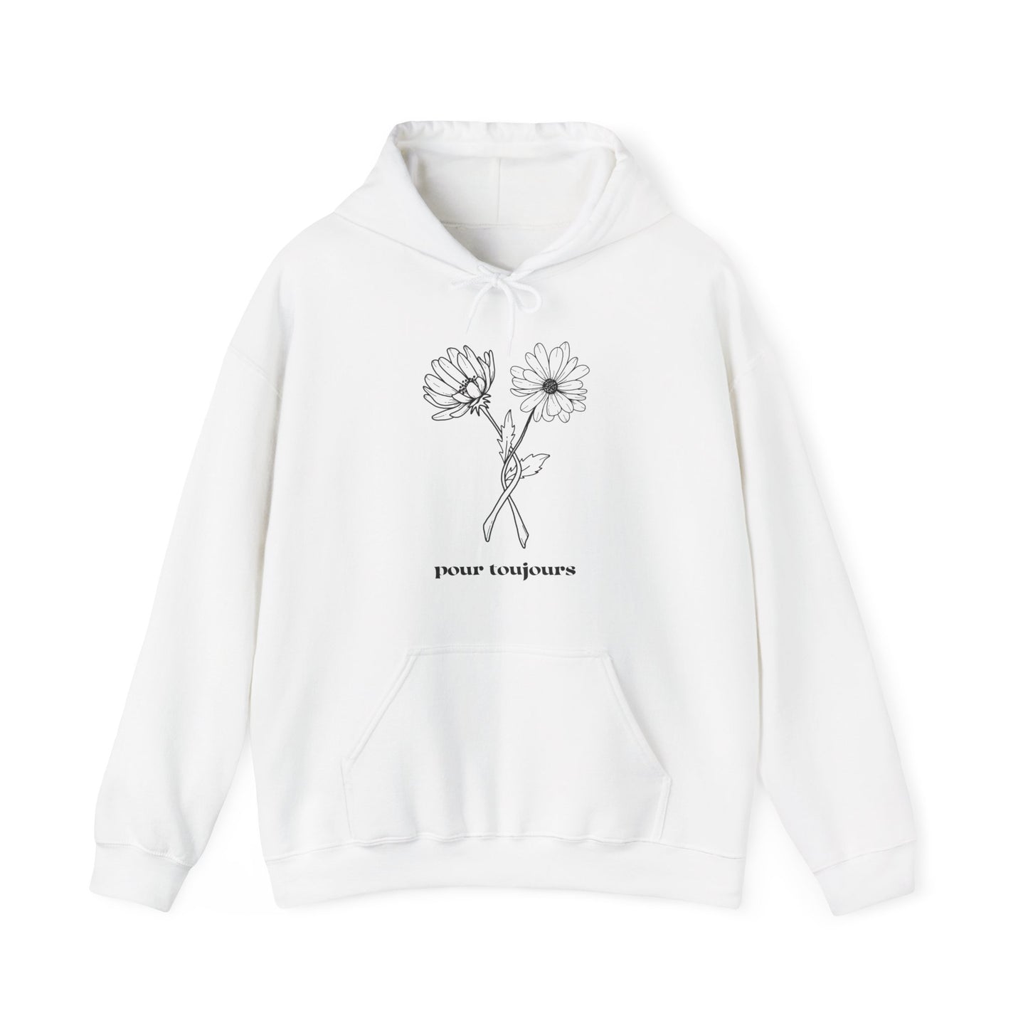 Hoodie Coton Ouaté - POUR TOUJOURS