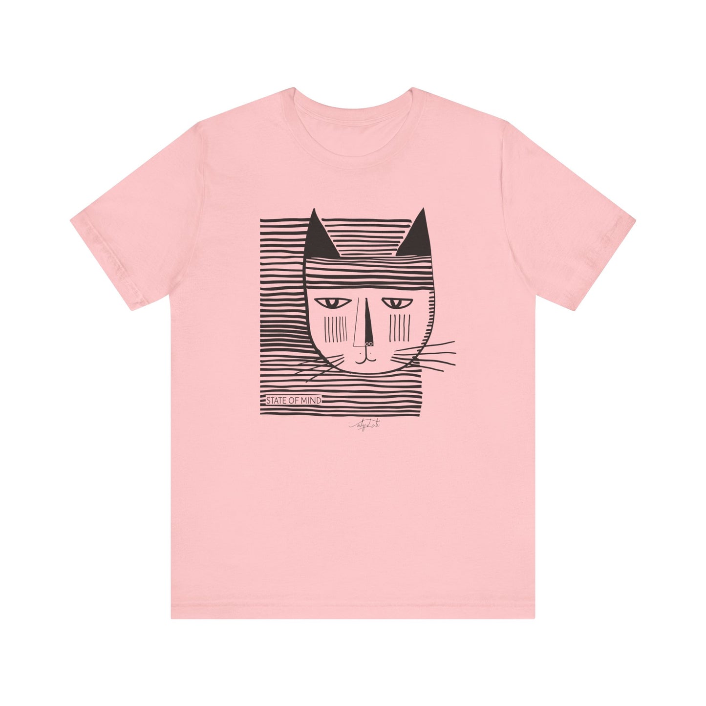 T-shirt Coton Ample - CHAT RAYURES