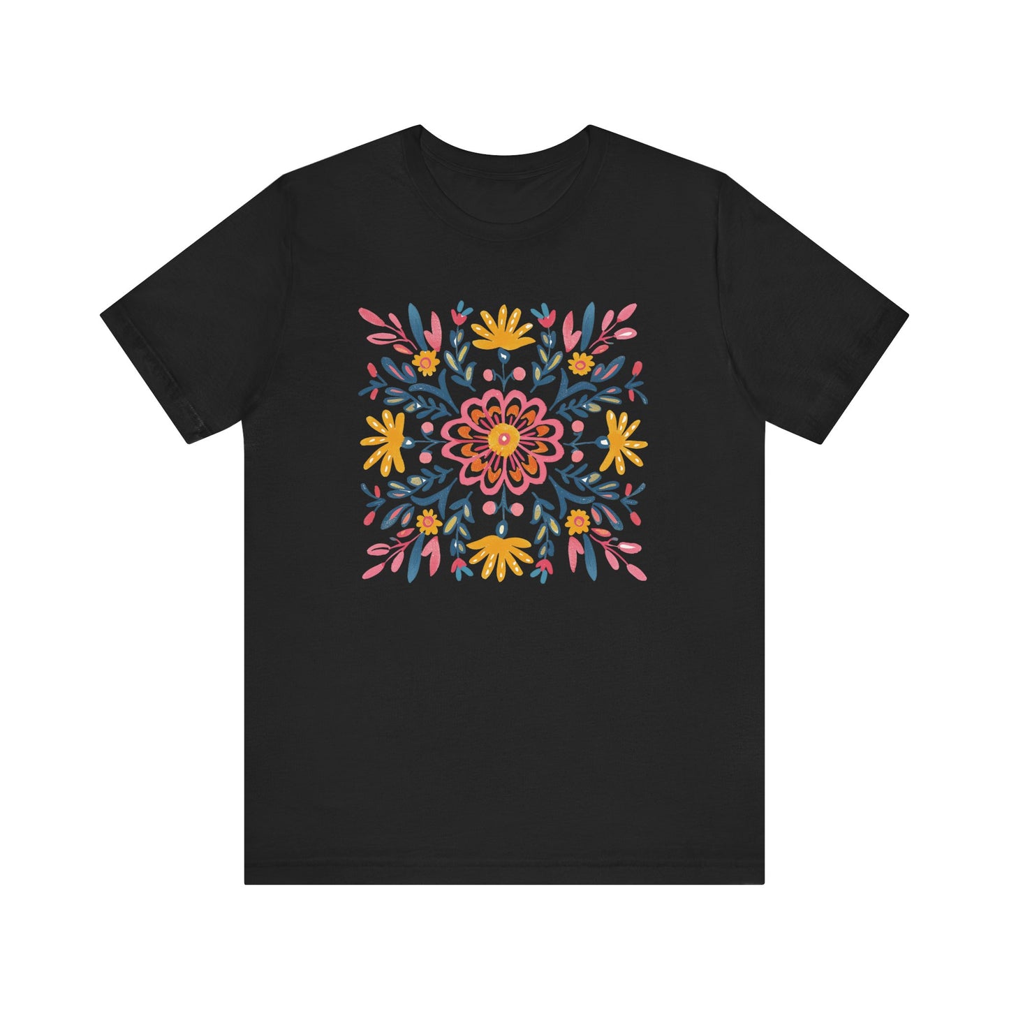 T-shirt Coton Ample - FLEURS MANDALA