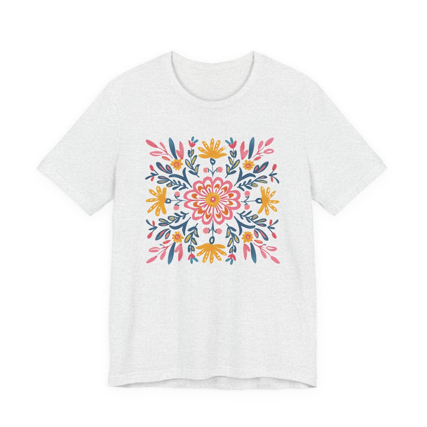 T-shirt Coton Ample - FLEURS MANDALA