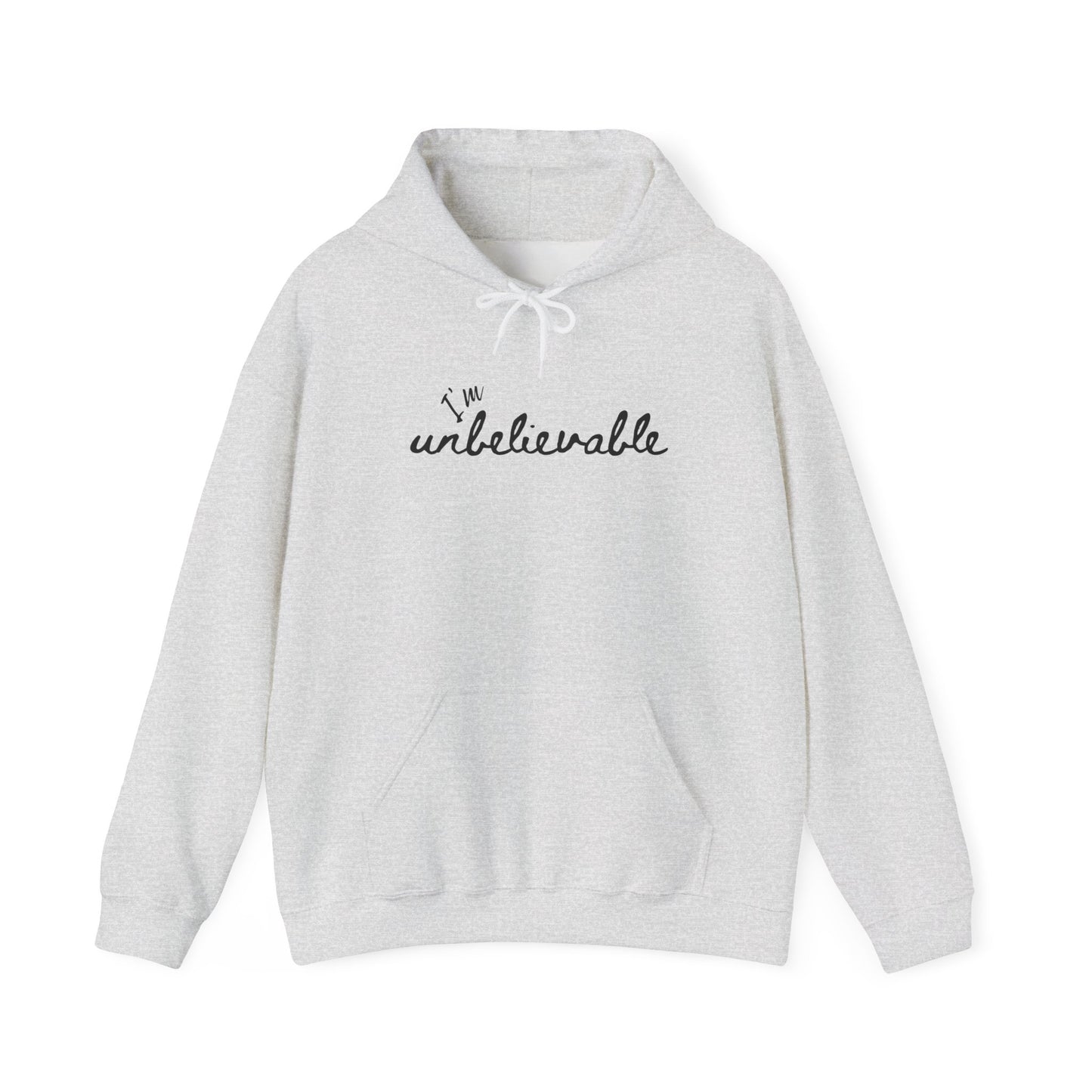 Hoodie Coton Ouaté - I'M UNBELIEVABLE