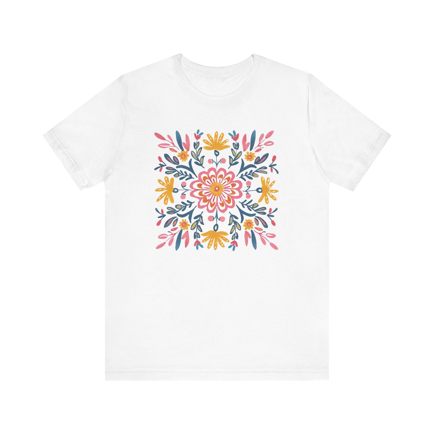 T-shirt Coton Ample - FLEURS MANDALA